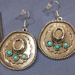 Silver and Turquoise Earrings